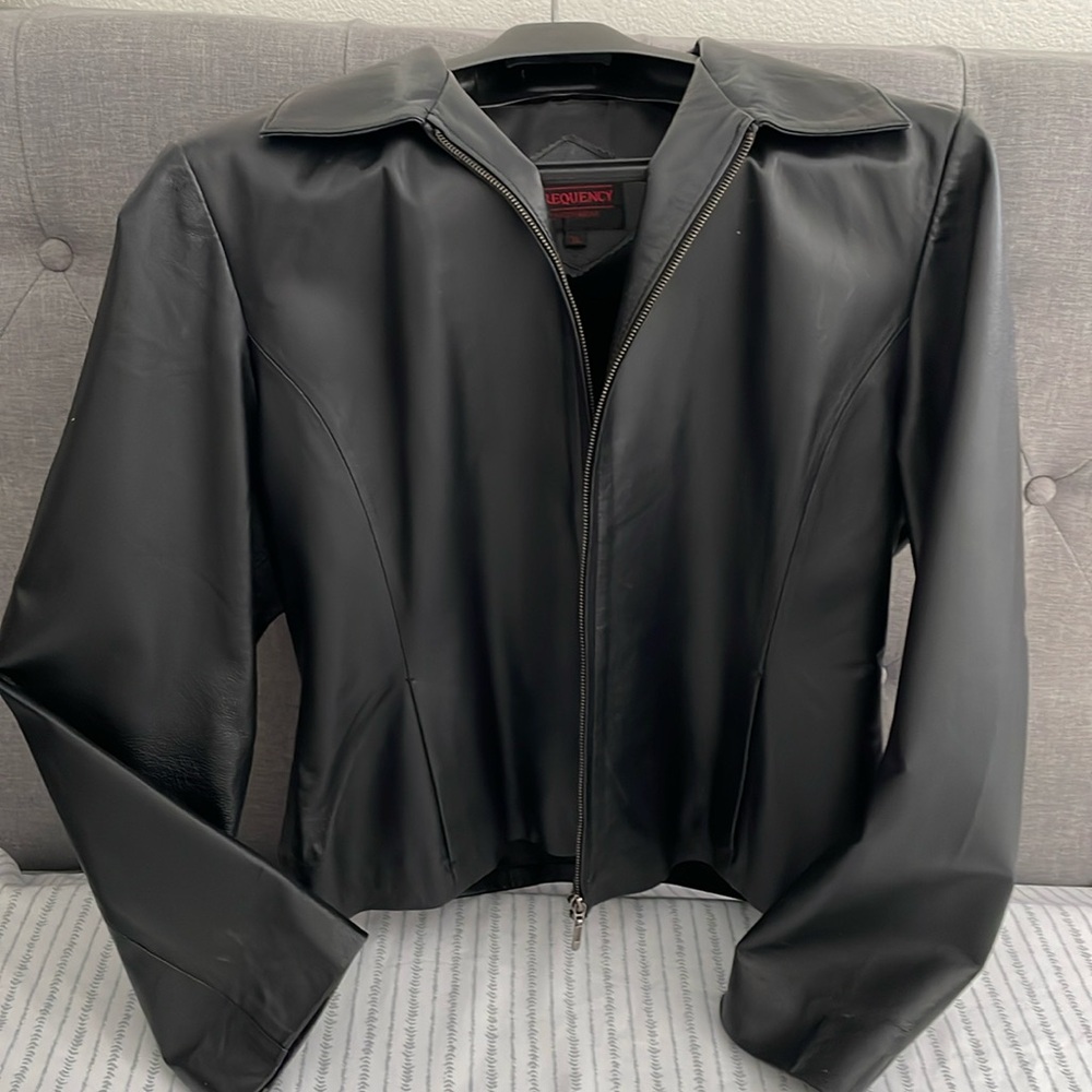 Frequency Women's Leather Jacket -XL